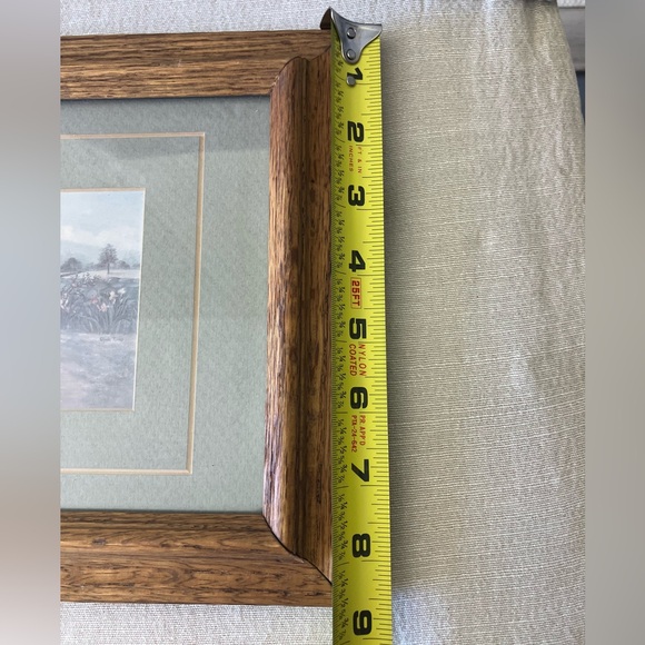 Vintage Wooden Art Framed Geese Garden Scene - Picture 5 of 6